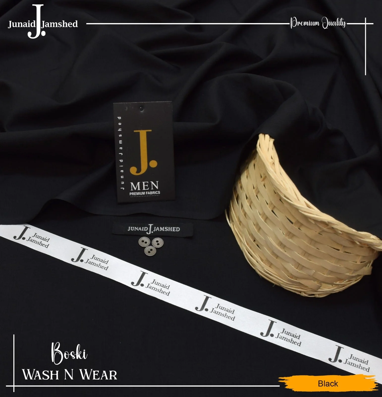 J. Wash n wear - JET BLACK