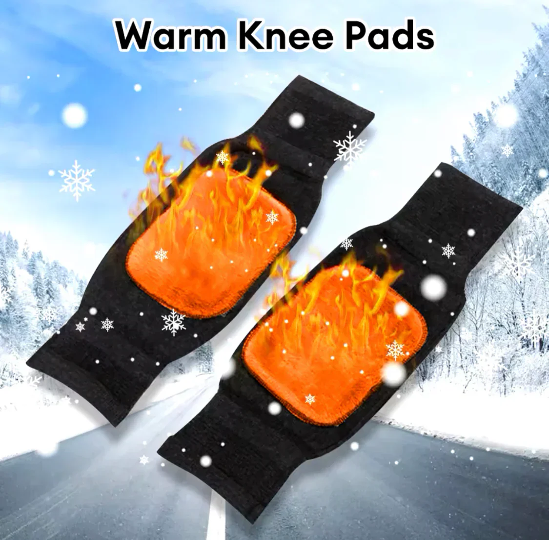 Knee Warmer - Woolen Blend Thermal Leg Warmers - 1 Pair Knee Pad - Unisex Elastic Knee Pads For Men & Women - Image 10