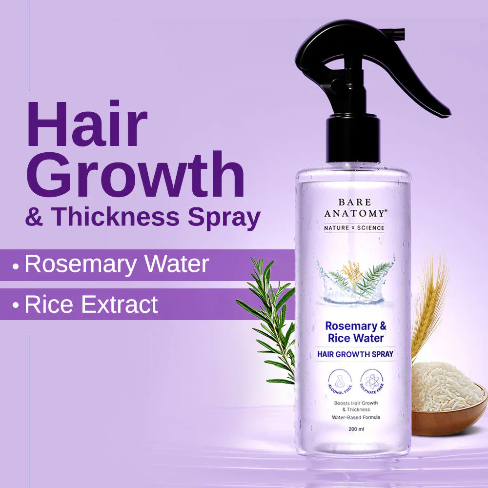 Rosemary & Rice Water Spray For Natural Hair Growth & Hair Thickness - Image 2