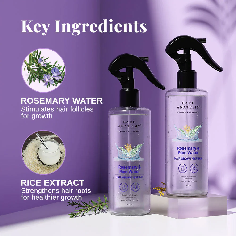 Rosemary & Rice Water Spray For Natural Hair Growth & Hair Thickness - Image 5